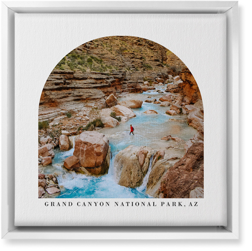Archway View Wall Art, White, Single piece, Canvas, 12x12, White