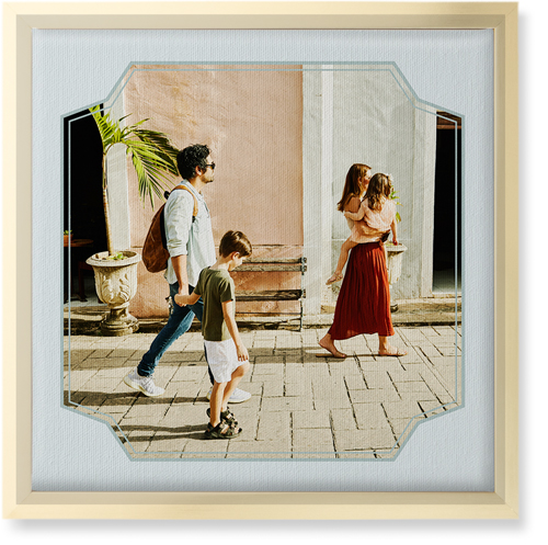 Unique Shape Wall Art, Gold, Single piece, Canvas, 12x12, Gray, air