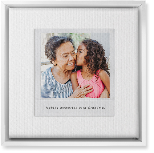 Simple Photo Frame Wall Art, White, Single piece, Canvas, 12x12, White