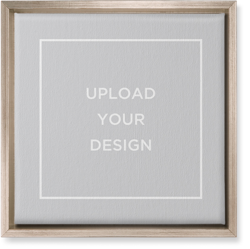 Upload Your Own Design Wall Art, Metallic, Single piece, Canvas, 12x12, Multicolor