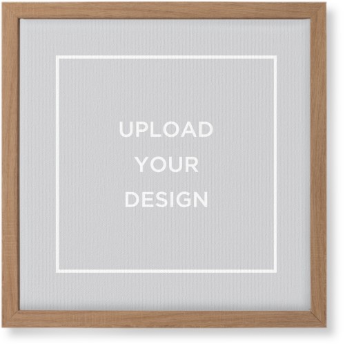 Upload Your Own Design Wall Art, Natural, Single piece, Canvas, 12x12, Multicolor