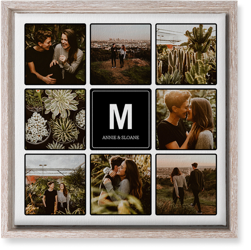Photo Tiles Wall Art, Rustic, Single piece, Canvas, 12x12, Black, black