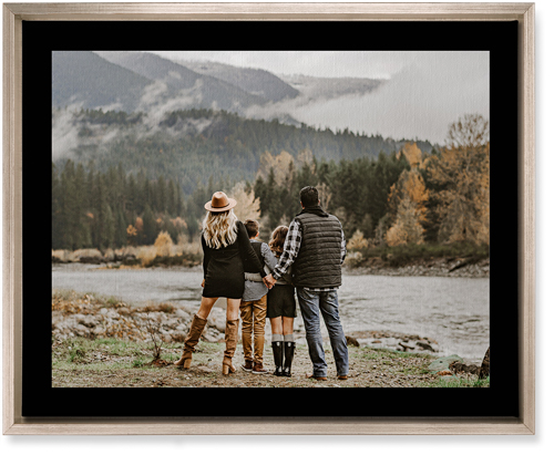 Simple Gallery of One Border Wall Art, Metallic, Single piece, Canvas, 16x20, Multicolor