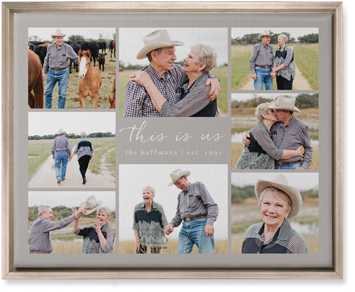 Gallery Around Text Wall Art, Metallic, Single piece, Canvas, 16x20, Multicolor