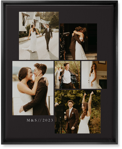 Gallery of Six Wall Art, Black, Single piece, Canvas, 16x20, Multicolor, multi