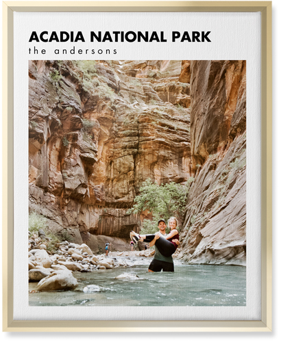 Top Text Border Wall Art, Gold, Single piece, Canvas, 16x20, Multicolor, multi