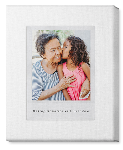 Simple Photo Frame Wall Art, No Frame, Single piece, Canvas, 16x20, White, white