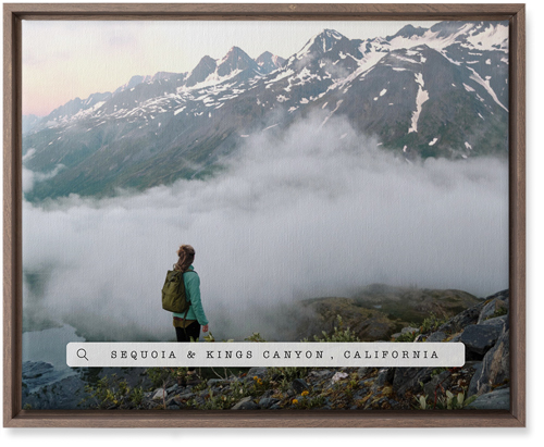 Travel Banner Wall Art, Walnut, Single piece, Canvas, 16x20, White, white