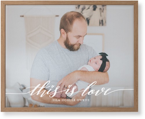Love Is Wall Art, Natural, Single piece, Canvas, 16x20, White