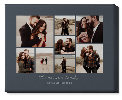 Pieces of Eight Wall Art, No Frame, Single piece, Canvas, 16x20, Gray, gray