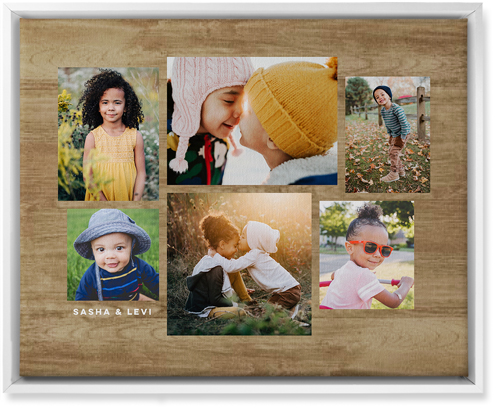 Six Times Wall Art, White, Single piece, Canvas, 16x20, Brown, truffle