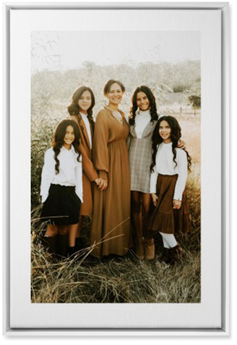 Simple Gallery of One Border Portrait Wall Art, White, Single piece, Canvas, 20x30, Multicolor, multi