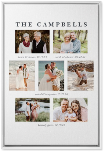Our Family Roots Wall Art, White, Single piece, Canvas, 20x30, Multicolor