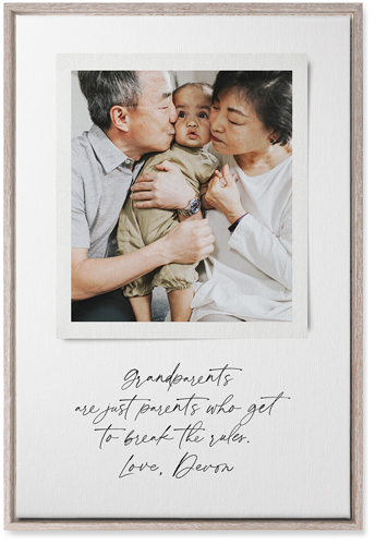 Sentimental Note Wall Art, Rustic, Single piece, Canvas, 20x30, White