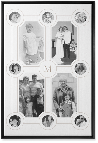 Vintage Family Tree? Wall Art, Black, Single piece, Canvas, 20x30, White