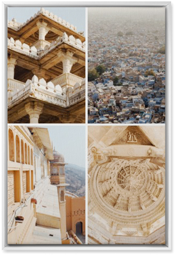 Four Top Wall Art, White, Single piece, Canvas, 20x30, Multicolor, multi