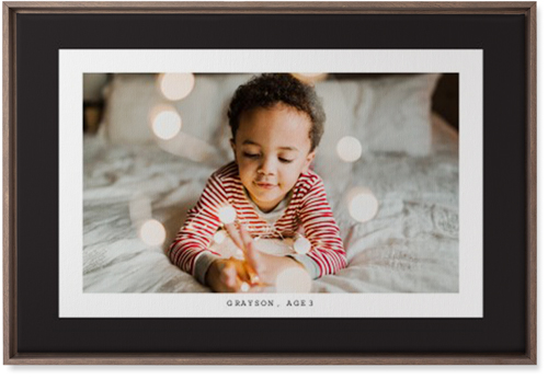 Frame Up Wall Art, Walnut, Single piece, Canvas, 20x30, Gray