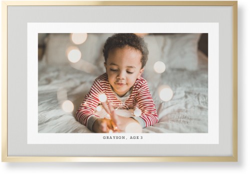 Frame Up Wall Art, Gold, Single piece, Canvas, 20x30, Gray