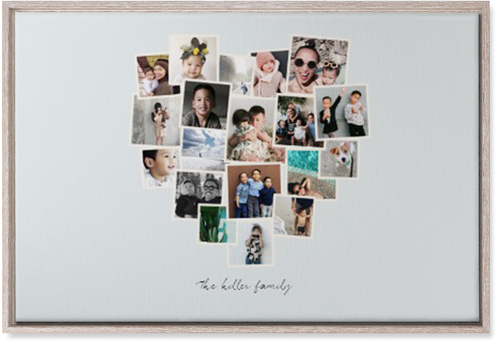 Heart Strings Wall Art, Rustic, Single piece, Canvas, 20x30, Gray, air