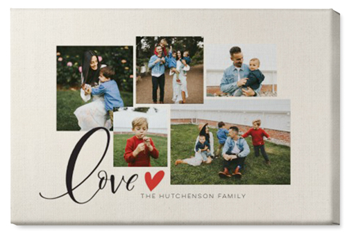 Just Hearts Wall Art, No Frame, Single piece, Canvas, 20x30, Beige, antique white