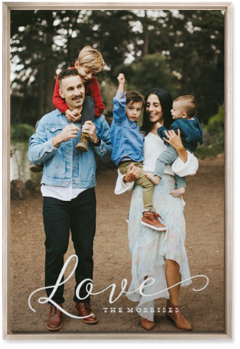 Just Love Portrait Wall Art, Metallic, Single piece, Canvas, 20x30, White