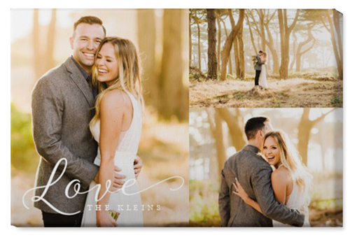 Just Love Trio Wall Art, No Frame, Single piece, Canvas, 20x30, White, white