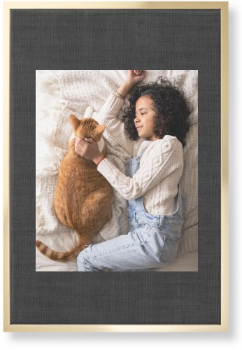 Full Frame One Wall Art, Gold, Single piece, Canvas, 20x30, Black