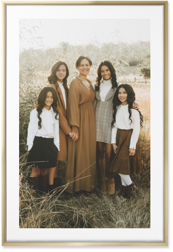 Simple Gallery of One Border Portrait Wall Art, Gold, Single piece, Canvas, 24x36, Multicolor