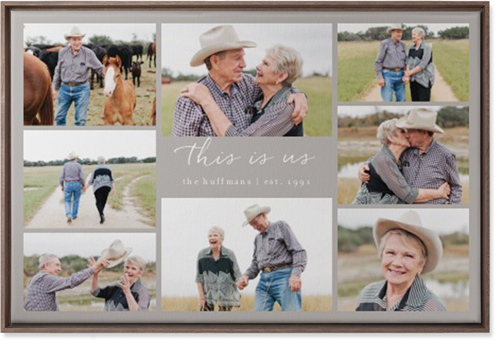 Gallery Around Text Wall Art, Walnut, Single piece, Canvas, 24x36, Multicolor, multi