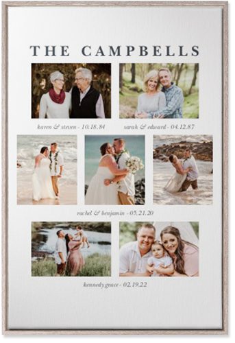 Our Family Roots Wall Art, Rustic, Single piece, Canvas, 24x36, Multicolor