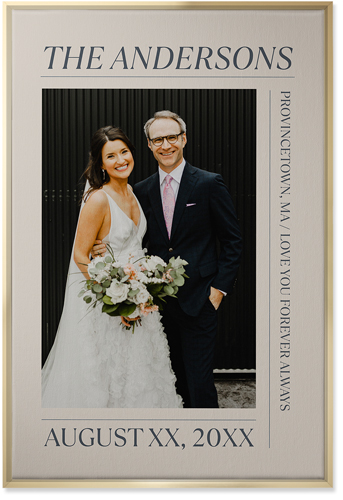 Editorial Snapshot Wall Art, Gold, Single piece, Canvas, 24x36, Beige, elderflower