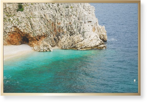 Majestic Coastline Wall Art, Gold, Single piece, Canvas, 24x36, Multicolor