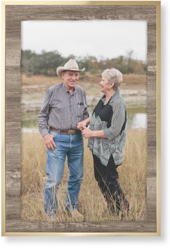 Countryside Portrait Wall Art, Gold, Single piece, Canvas, 24x36, Brown, wood