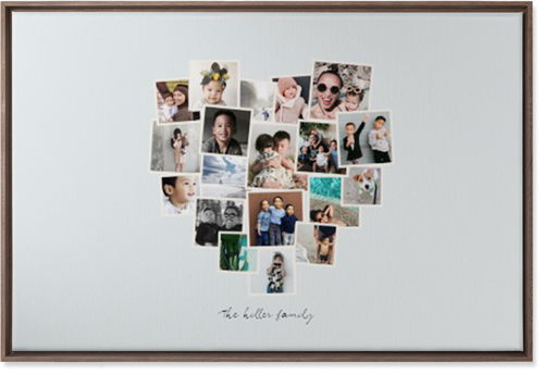 Heart Strings Wall Art, Walnut, Single piece, Canvas, 24x36, Gray, air