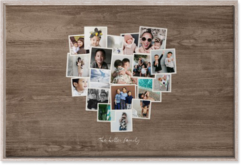 Heart Strings Wall Art, Rustic, Single piece, Canvas, 24x36, Brown, wood