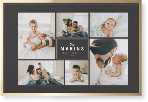 Round We Go Wall Art, Gold, Single piece, Canvas, 24x36, Gray, charcoal