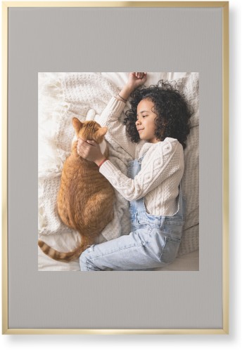 Full Frame One Wall Art, Gold, Single piece, Canvas, 24x36, Gray, stone