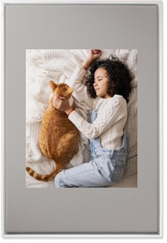 Full Frame One Wall Art, White, Single piece, Canvas, 24x36, Gray, stone