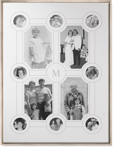 Vintage Family Tree? Wall Art, Metallic, Single piece, Canvas, 30x40, White