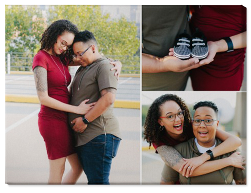 Three Piece Wall Art, No Frame, Single piece, Canvas, 30x40, Multicolor, multi