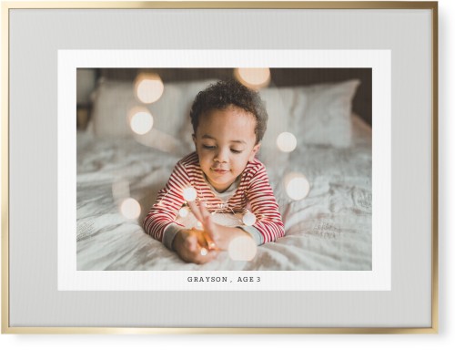 Frame Up Wall Art, Gold, Single piece, Canvas, 30x40, Gray, silver lining