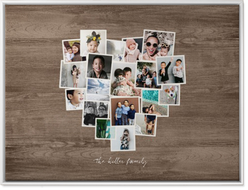 Heart Strings Wall Art, White, Single piece, Canvas, 30x40, Brown, wood