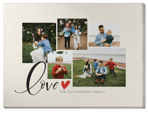 Just Hearts Wall Art, No Frame, Single piece, Canvas, 30x40, Beige