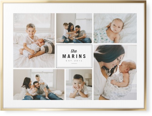 Round We Go Wall Art, Gold, Single piece, Canvas, 30x40, White, white