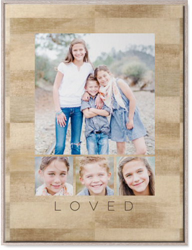 Four Real Wall Art, Rustic, Single piece, Canvas, 30x40, Beige, khaki