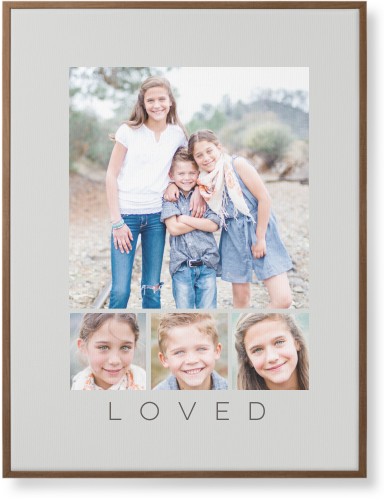 Four Real Wall Art, Natural, Single piece, Canvas, 30x40, Gray, silver lining