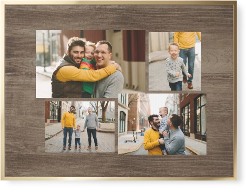 Connect Four Wall Art, Gold, Single piece, Canvas, 30x40, Brown, brown