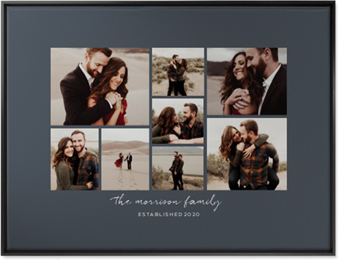 Pieces of Eight Wall Art, Black, Single piece, Canvas, 30x40, Gray, gray