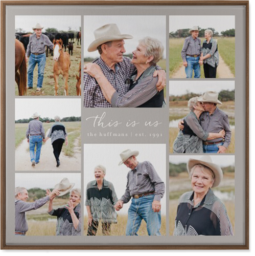 Gallery Around Text Wall Art, Natural, Single piece, Canvas, 36x36, Multicolor, multi