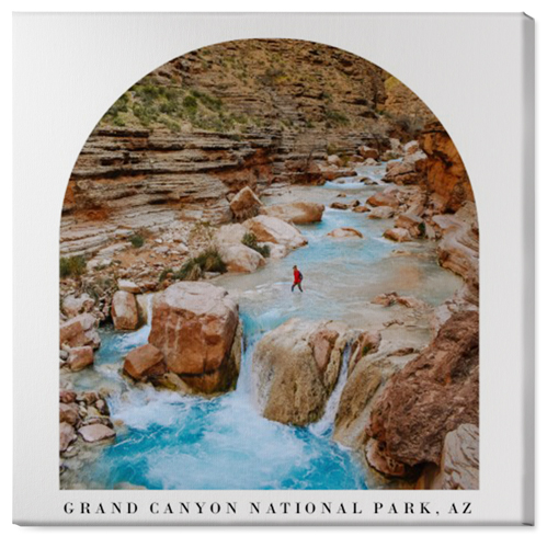 Archway View Wall Art, No Frame, Single piece, Canvas, 36x36, White